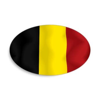 Belgium waving flag