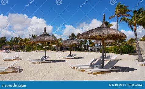 Amazing White Beaches, Tropical Vacation, Mauritius Island Stock Photo ...