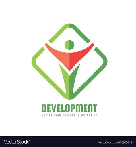 Development - concept logo template Royalty Free Vector