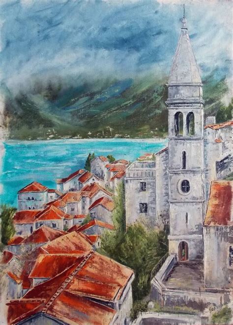 "Slovenia" from the series "Old Europe" Painting | Architecture painting, Painting, Art painting oil