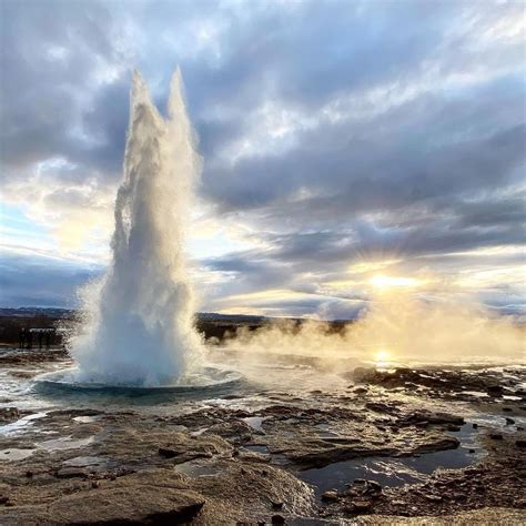 Geysir, sometimes known as The Great Geysir, in all its glory!