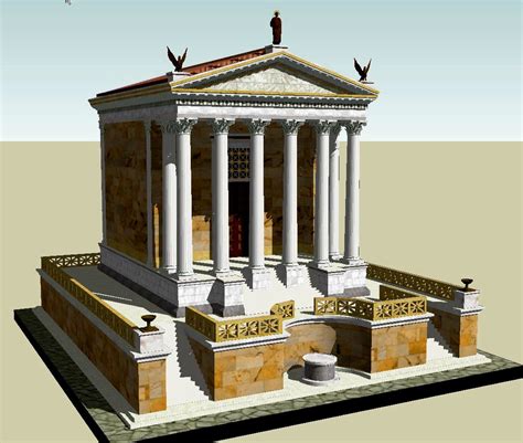 (Grave of Julius Caesar) This is a reconstruction of the Temple of ...