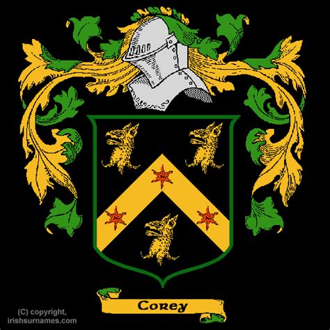 Corey Coat of Arms, Family Crest - Free Image to View - Corey Name Origin History and Meaning of ...