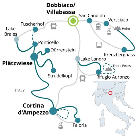 Dolomites Tourist Map