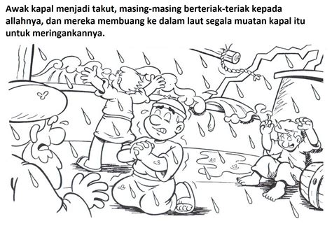 Gambar Sekolah Minggu Ceria Yunus Perut Ikan Besar Gambar Anak di Rebanas - Rebanas