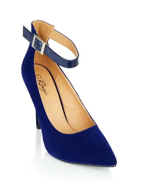 Court shoes with ankle strap Blue RAGE Heels | Superbalist.com