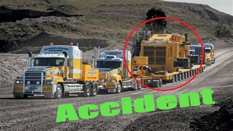 Heavy Equipment Accidents caught on tape . Trucks Disasters - Trucks fails , skills #6 - YouTube