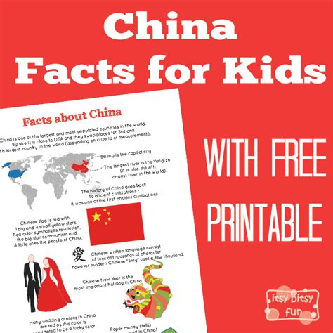 Fun China Facts for Kids - Itsy Bitsy Fun