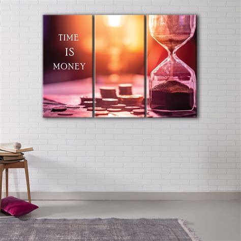 Time is Money Wall Art | Entrepreneur Poster | Canvas Art Bay in 2022 ...