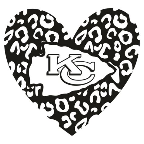 Kansas City Chiefs Logo SVG file | KC Chiefs Leopard Logo svg cut file Download | JPG, PNG, SVG ...