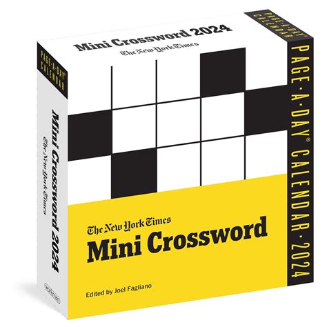 The New York Times Mini Crossword Page-A-Day Calendar 2024: For Crossword Beginners and Puzzle ...