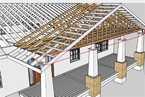 Covered gable porch overhead beam design | Pergola, Pergola plans ...