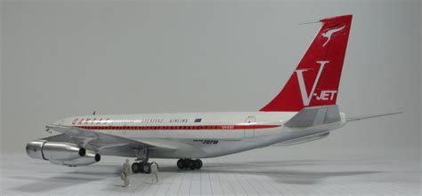 Boeing 707-138B (Qantas Airways, VH-EBI, 1965) - The Little Aviation Museum