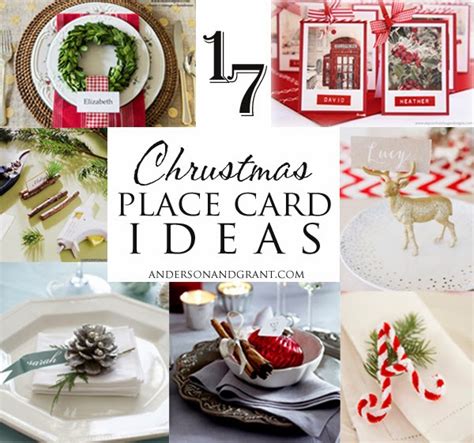 17 Ideas for Your Christmas Place Cards | anderson + grant