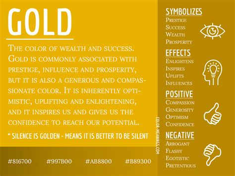 What does the color gold mean on website – The Meaning Of Color