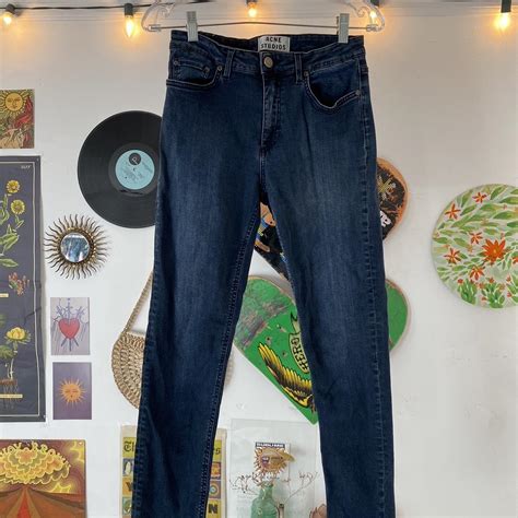 Acne Studios Women's Blue Jeans | Depop