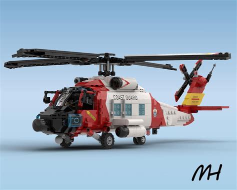 LEGO MOC Coast Guard Jayhawk Rescue Helicopter by model hangar | Rebrickable - Build with LEGO