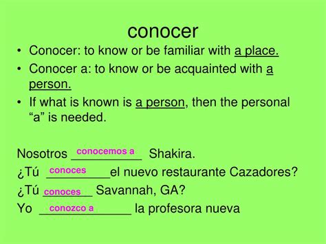 PPT - Saber vs. Conocer PowerPoint Presentation, free download - ID:6478330