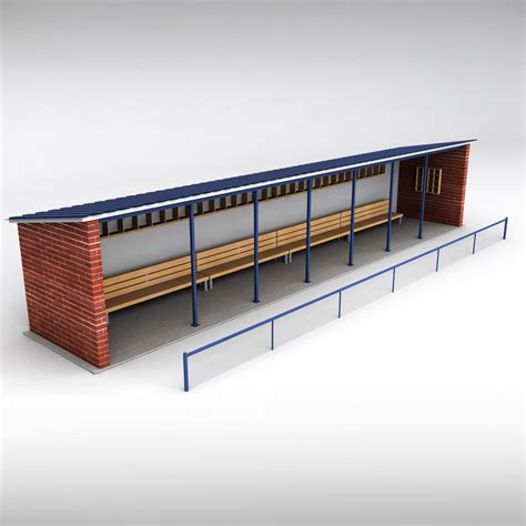 Baseball stadium dugout bench by kr3atura | 3DOcean