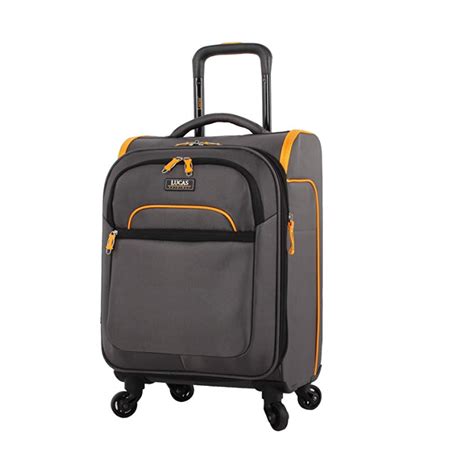 Lucas Luggage Air Cube 20 inch Carry On Ultra Lightweight Expandable Suitcase with Spinners vs ...