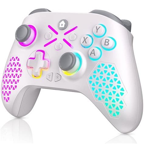 Wireless Xbox One Controller with RGB LED Light Support Button Mapping ...