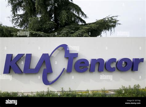 A logo sign outside the headquarters of the KLA-Tencor Corporation, in ...