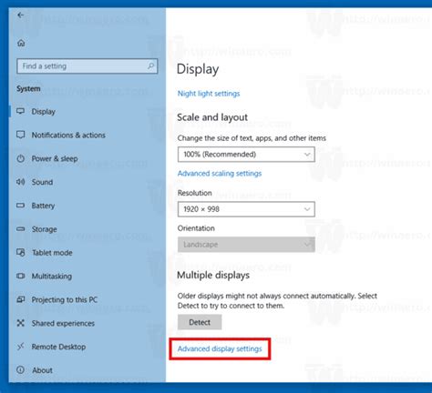 How to View Detailed Display Information in Windows 10