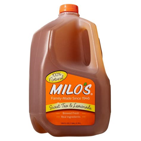 Milo’s Sweet Tea and Lemonade, 100% Natural, 128 Fl. Oz. - Walmart.com ...