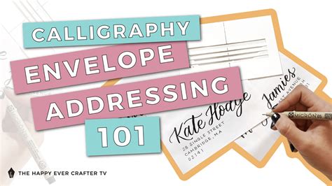 How To: Calligraphy Envelope Addressing 101 - The Happy Ever Crafter Inc.