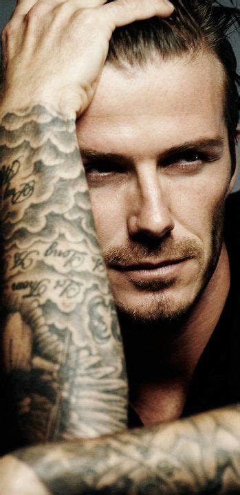 David Beckham. Not a huge fan of extensive body art, but his tattoos ...