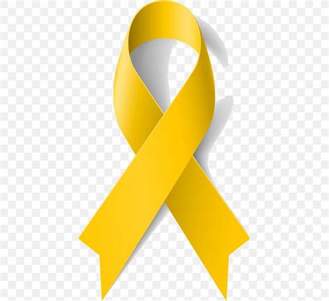 Yellow Ribbon Awareness Ribbon Cancer, PNG, 429x750px, Yellow ...