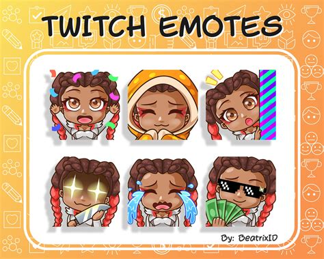 6 X Twitch Emotes Loba Apex Legends | Etsy