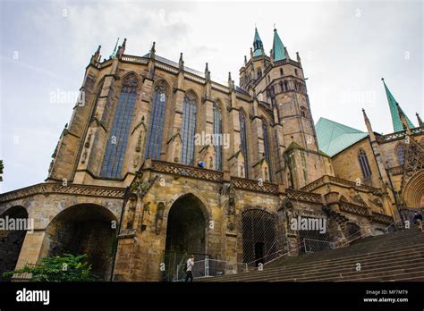 Erfurt Cathedral and Collegiate Church of St Mary, Erfurt, Germany. Martin Luther was ordained ...