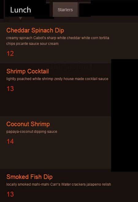 Mangos Restaurant and Lounge Menu - Urbanspoon/Zomato