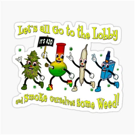 "Let's All Go to The lobby - Intermission" Sticker for Sale by GUS3141592 | Redbubble