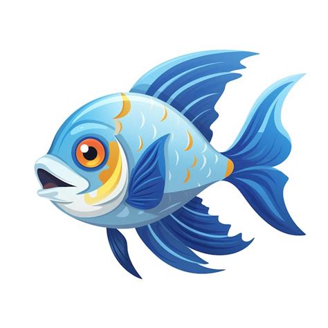 Premium Vector | Illustration exotic orange parrot fish glo tetra ...