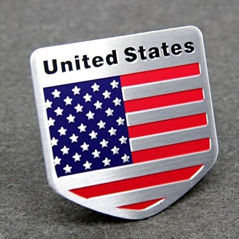 1pc CarS Door Fender Shield American Logo National Flag Emblem Sticker Badge | Флаг, Наклейки, Герб