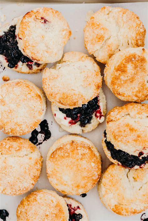 Homemade Blueberry Jam with Buttermilk Honey Biscuits Recipe | The Feedfeed