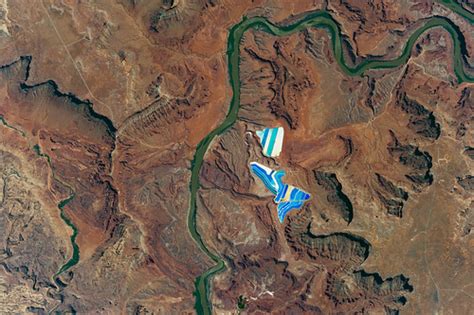 Solar Evaporation Ponds Near Moab, Utah | An astronaut aboar… | Flickr