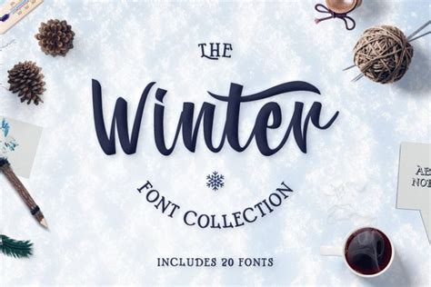 Winter Fonts Collection | Font Bundles