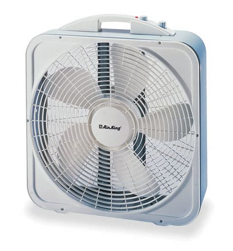 Box Fan, Non-Oscillating, 120V, Number of Speeds 3 - Grainger