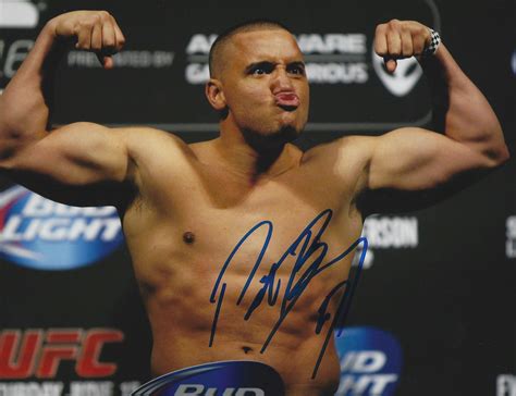 Autographed Pat Barry UFC & MMA 8x10 photo with COA - Main Line Autographs