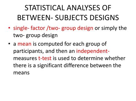 PPT - Between- Subjects Design PowerPoint Presentation, free download - ID:7050354