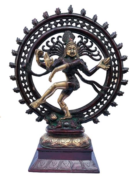 Nirmala Handicrafts Brass Nataraja Lord Shiva Statue Antique Plain Work ...