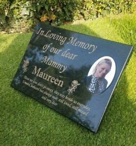 Engraved Personalised Black Granite Memorial Grave Plaque Stone Cemetery Marker | eBay