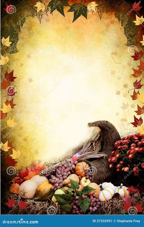 Thanksgiving Cornucopia Stock Image - Image: 27332951