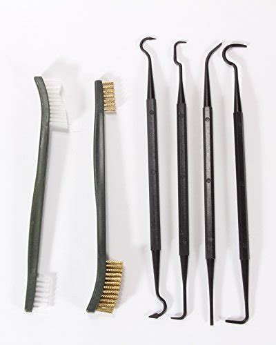 Lyman 6 Piece Pick & Brush Gun Cleaning Kit Brass/Nylon