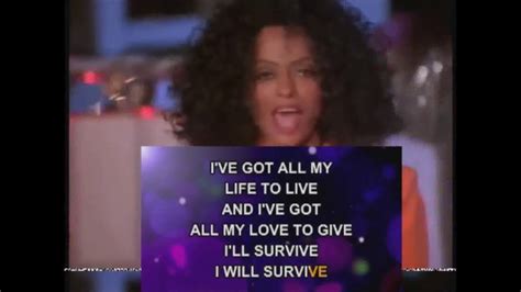 I WILL SURVIVE (KARAOKE) - DIANA ROSS VERSION - YouTube