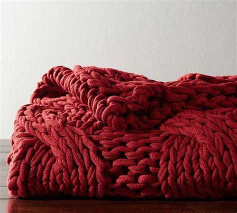 Colossal Handknit Throw Blanket | Pottery Barn