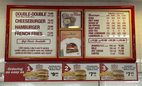 Updated In-N-Out Burger Menu with Major Price Increases (2024)